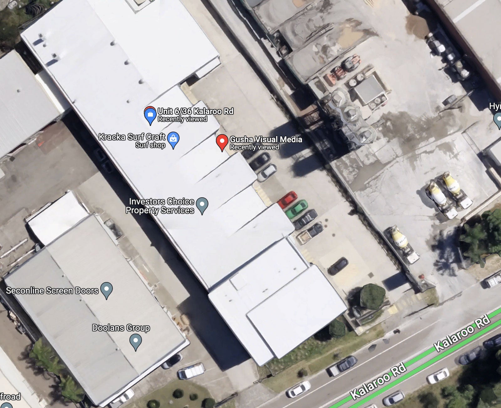 Google map satellite view for Gusha Visual Media